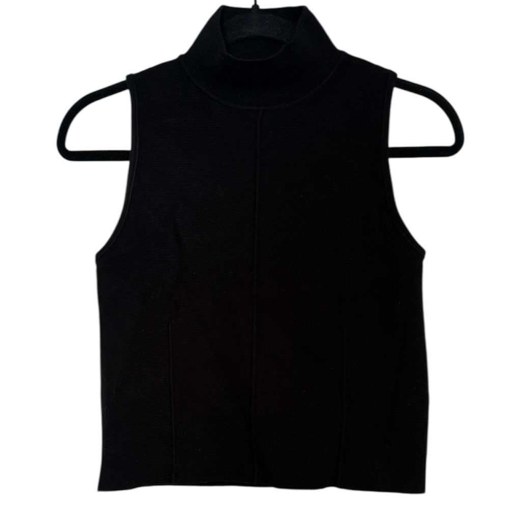 ☀️ Zara Mock Neck Sleeveless Knit Top